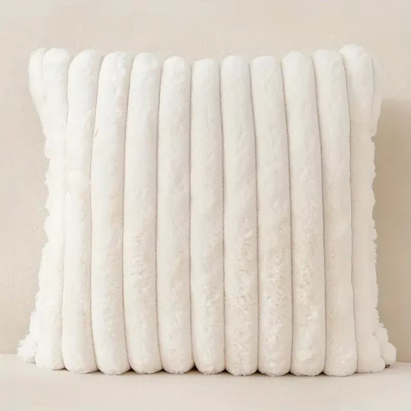1Pc Stripe Corduroy Pillow Case Creative Home Fabric Pillowcushion for Sofa Bedroom Car, Home Decoration Home Decor Room Decor