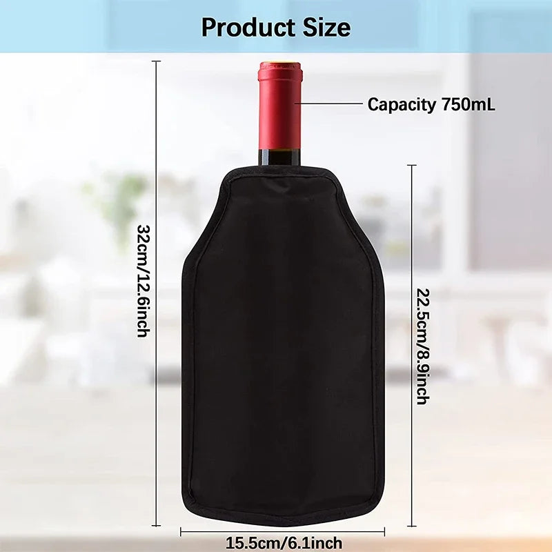 Wine Cooling Holder Ice Bag Jelly Picnic Beverage Nylon Wine Cooler Sleeve Soft Drink Rack Bar Tool Champagne Wine Bottle Covers