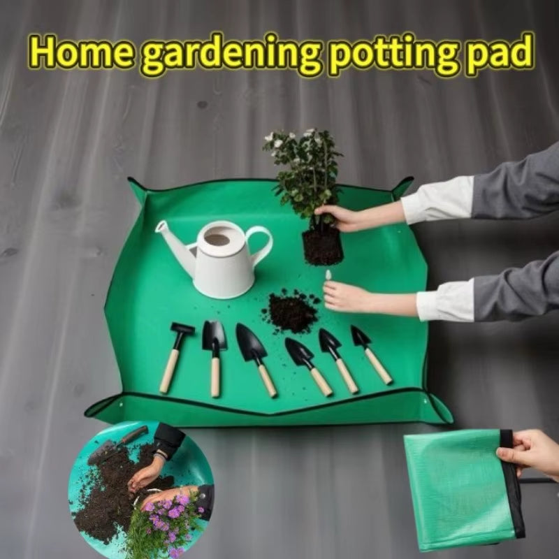 Waterproof Foldable Planting Mat Garden Mat Garden Potting Pad for Flowerpot Transplanting Mixing Soil Plant Pruning Garden Tool
