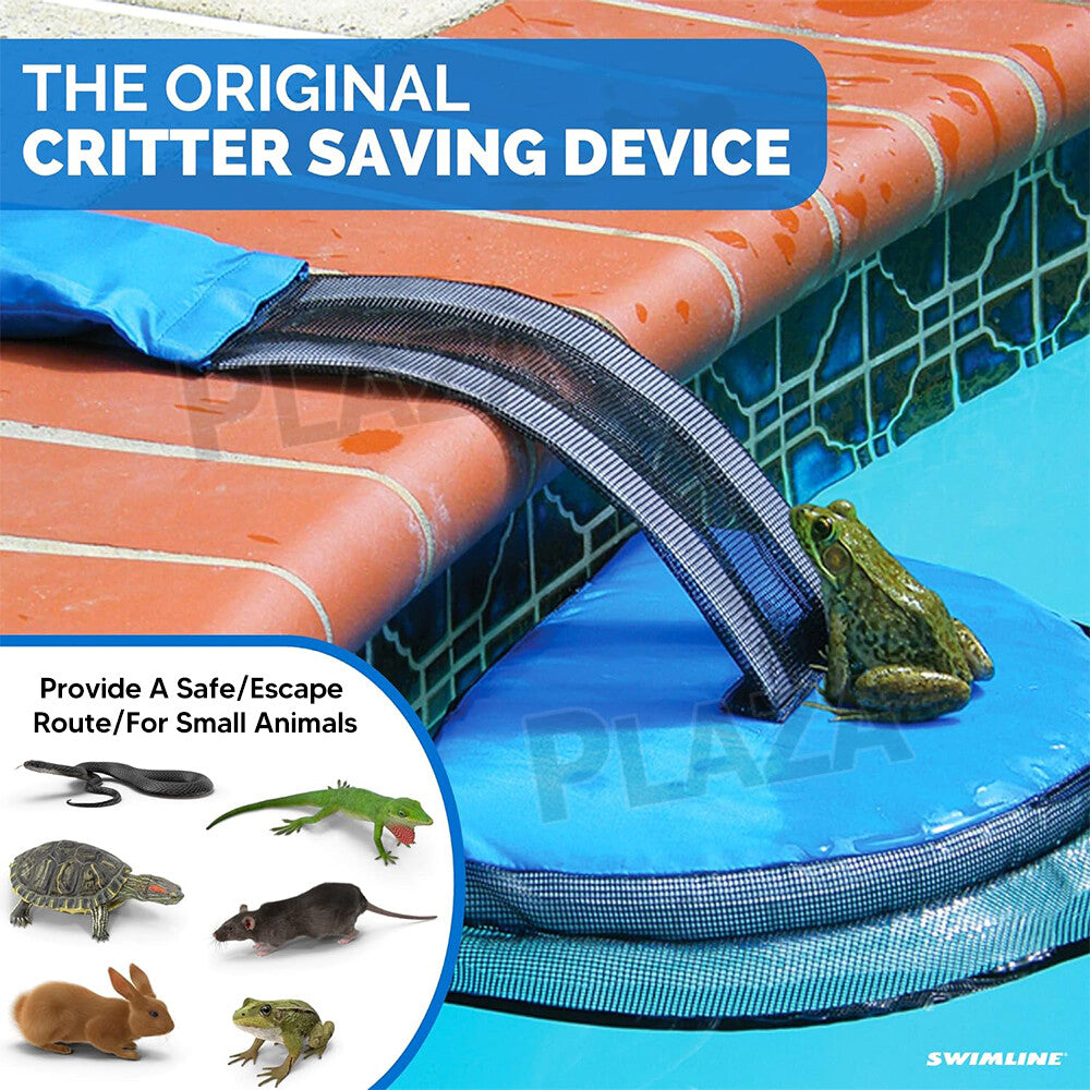 Swimming Pool Rescue Critter Animal save Escape Ramp Swimline Frog Log Au Stock