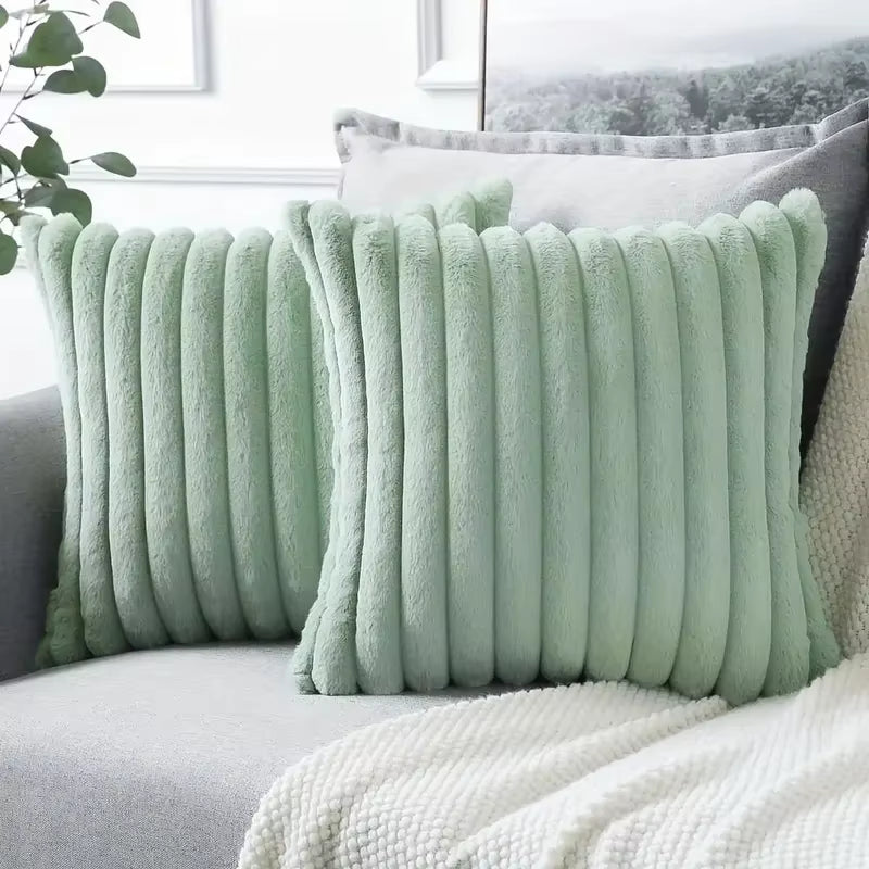 1Pc Stripe Corduroy Pillow Case Creative Home Fabric Pillowcushion for Sofa Bedroom Car, Home Decoration Home Decor Room Decor