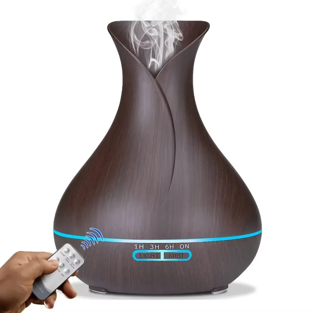 500ML Air Humidifier Essential Oil Diffuser Aroma Ultrasonic Mist Maker Home Fragrance Aromatherapy Humificador for Home Office