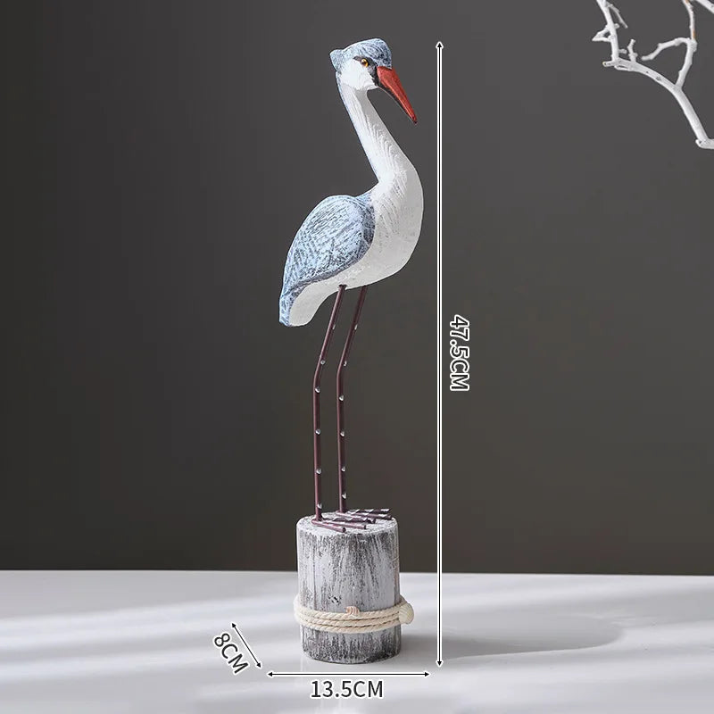 Creative Environmentally Solid Wooden Stumps Birds Mediterranean Home Decor, Wooden Handicrafts,Home Decorations and Ornaments