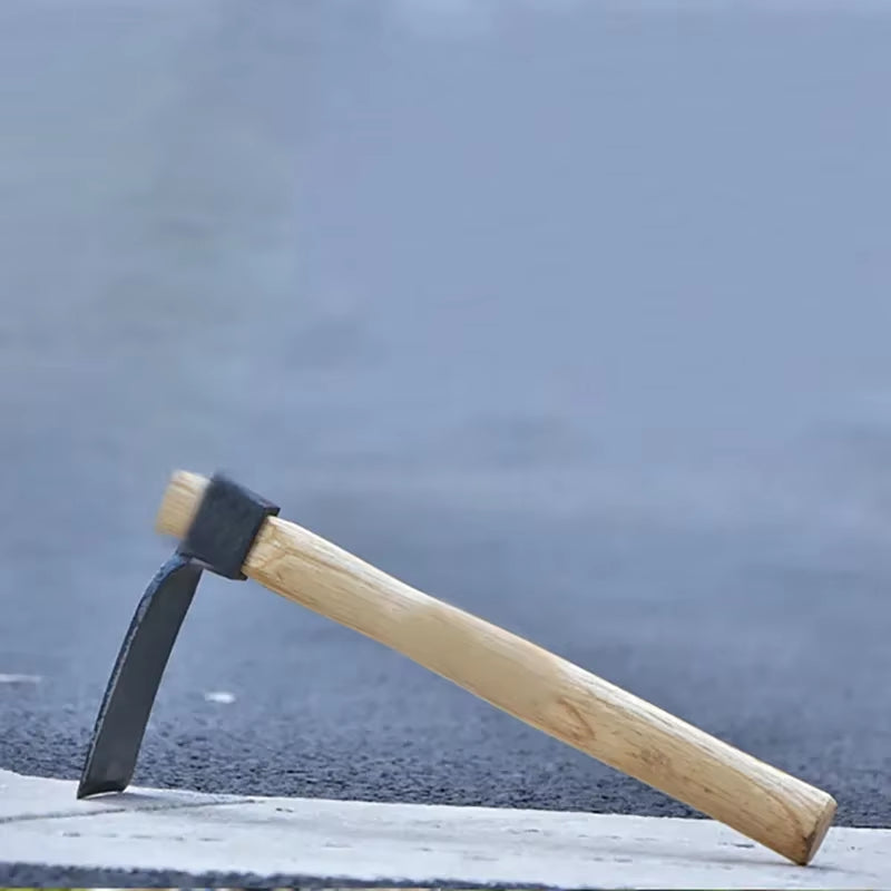 35Cm Indispensable Garden Hoes Dual Headed Weeding Tool Portable Garden Hand Tool with Wooden Handle Hoe Garden Tools