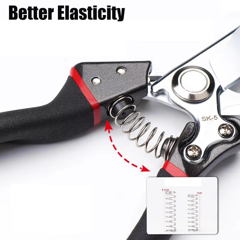 Garden Cutting Tools for Tree Trimmers Orchard Shears Garden Hand Prun Treeer with SK5 Steel Blades Pruning Garden Fruit