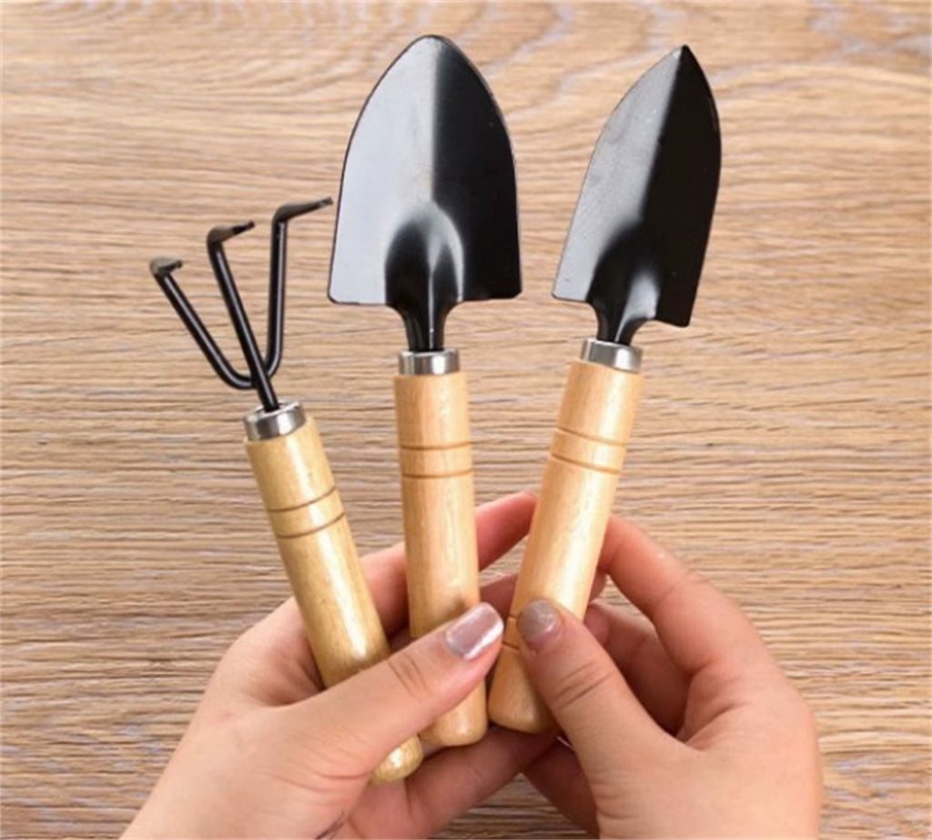 3Pcs Mini Garden Tool Set for Garden Plants Flower Pot Cactus Vegetables Digging Weeding Indoor Small Plants Garden Tools