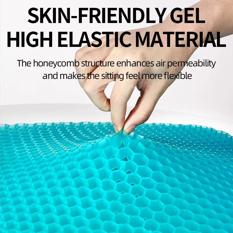 TPE Gel Cushion Honeycomb Egg Cushion Double Square Office Breathable Chair Cushion Ice Cushion Car Seat Cushion