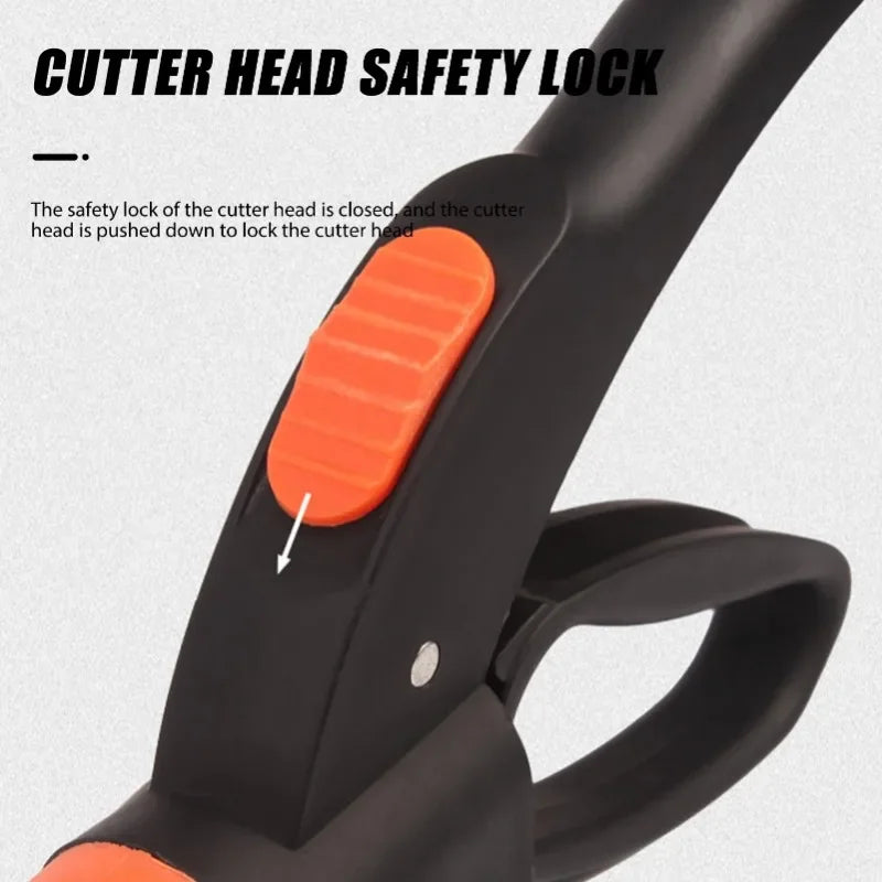 Garden Scissors Lawn Garden Mowing Shears with 360 Degree Rotating Cutting Head Garden Grass Shears for Edge Cutting