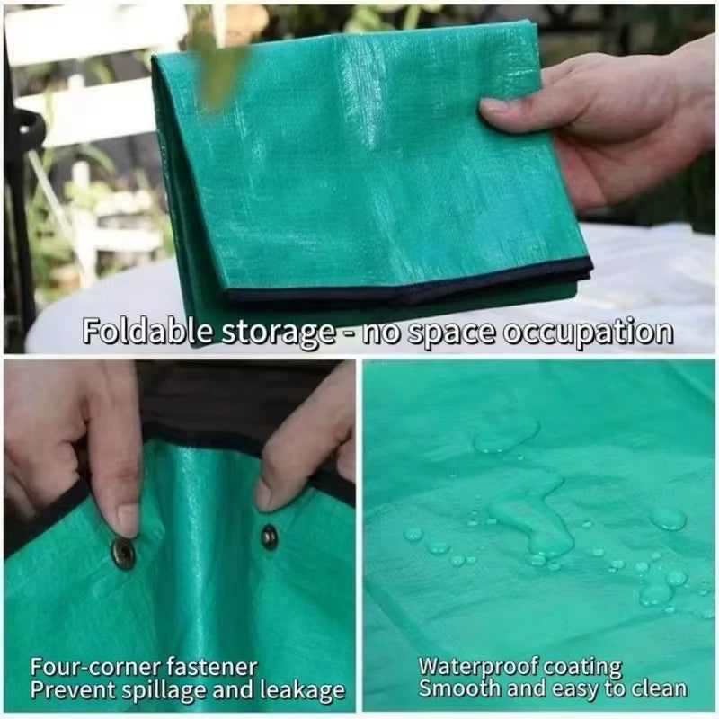 Waterproof Foldable Planting Mat Garden Mat Garden Potting Pad for Flowerpot Transplanting Mixing Soil Plant Pruning Garden Tool