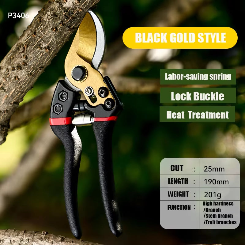 Garden Cutting Tools for Tree Trimmers Orchard Shears Garden Hand Prun Treeer with SK5 Steel Blades Pruning Garden Fruit