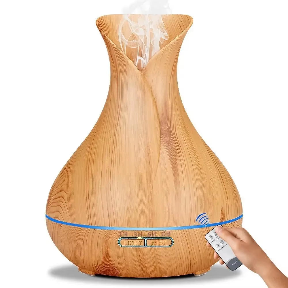 500ML Air Humidifier Essential Oil Diffuser Aroma Ultrasonic Mist Maker Home Fragrance Aromatherapy Humificador for Home Office