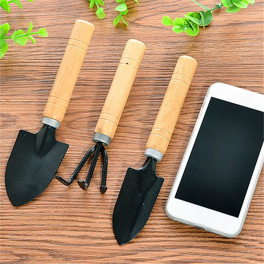 3Pcs Mini Garden Tool Set for Garden Plants Flower Pot Cactus Vegetables Digging Weeding Indoor Small Plants Garden Tools