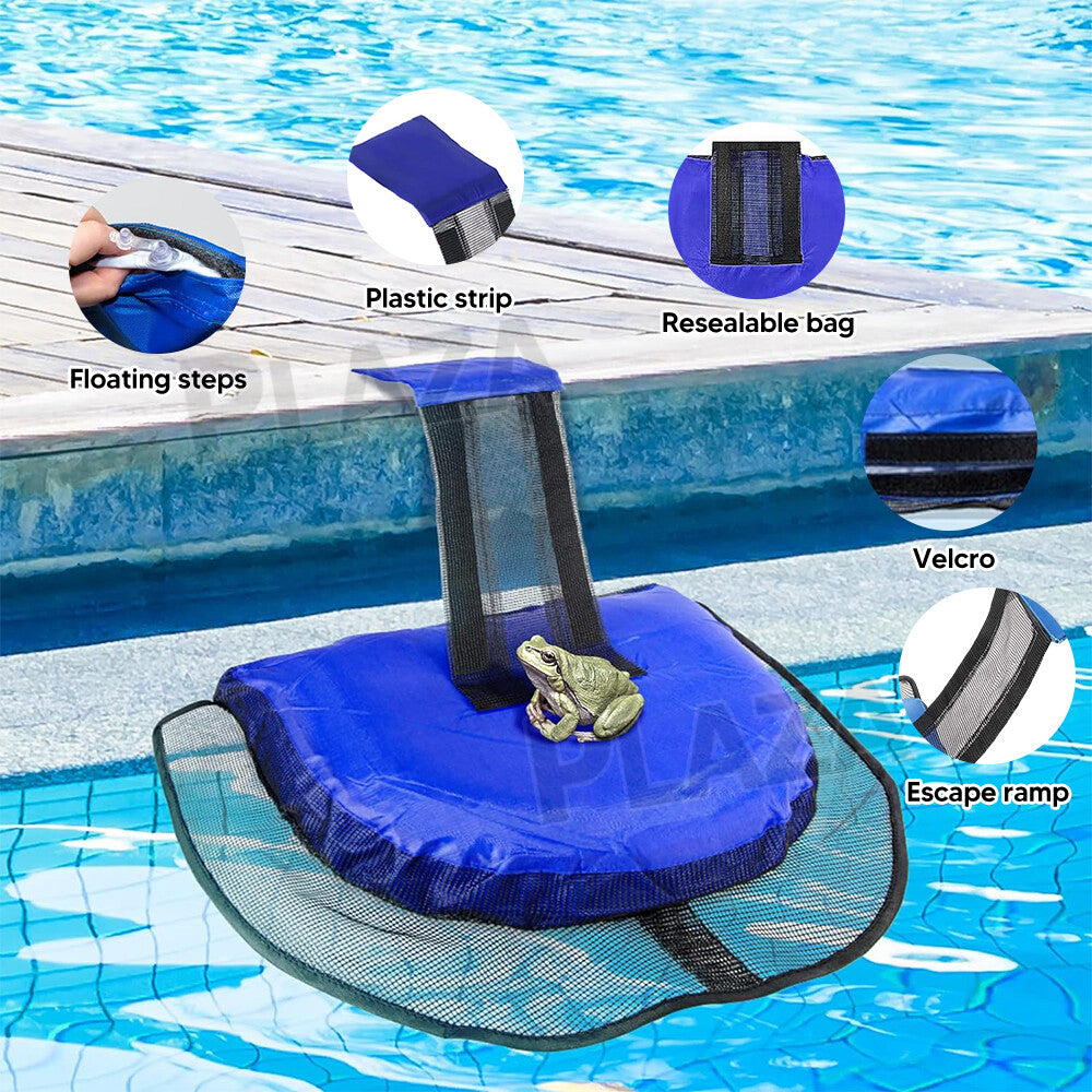 Swimming Pool Rescue Critter Animal save Escape Ramp Swimline Frog Log Au Stock