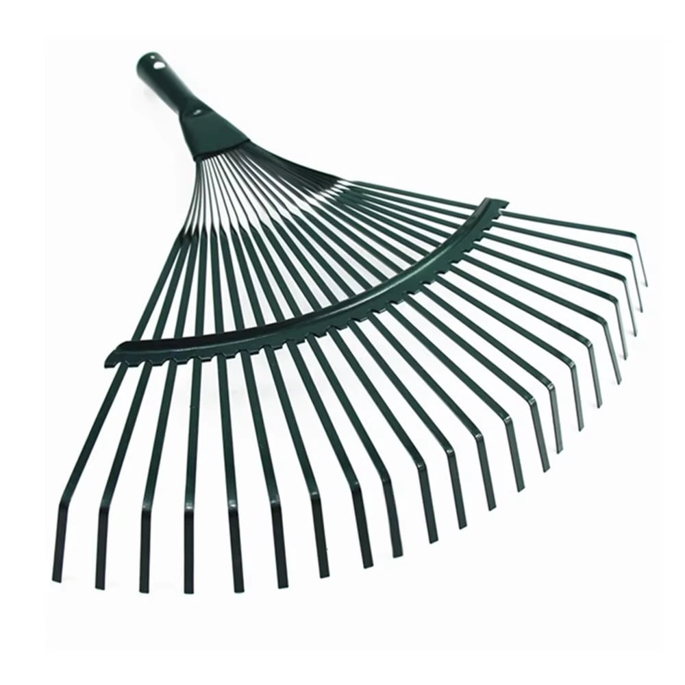 Garden Leaf Rake Hay Deciduous Farming Rake 22-Tooth Garden Tool without Handle Home Garden Ripper Tool