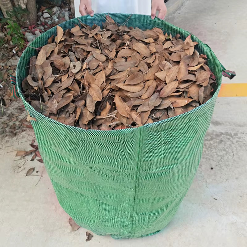 Garden Waste Bags Heavy Duty Reusable Garden Sacks Garden Tools Bags for Garden Waste Plant Waste Grass Leaves Bag